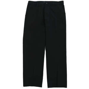 Black Baggy Men Pants in Cotton Blend Black 44